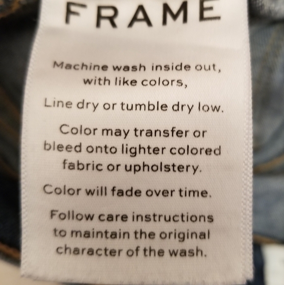 {27} FRAME Le High Skinny Side Slit Released Hem - Picture 12 of 14